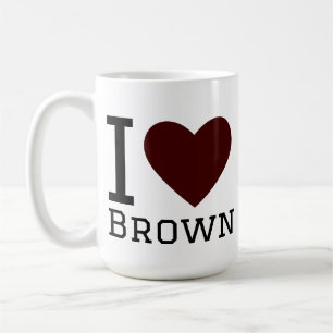 Ik hou van bruin koffiemok