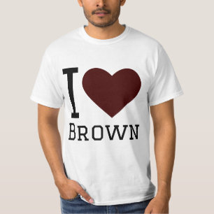 Ik hou van bruin t-shirt