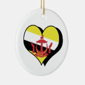 Ik hou van Brunei-ornament Keramisch Ornament (Rechts)