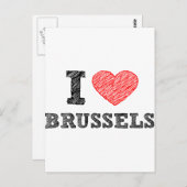 Ik hou van Brussel Briefkaart (Voorkant / Achterkant)
