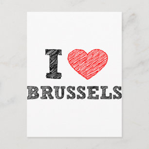 Ik hou van Brussel Briefkaart
