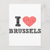 Ik hou van Brussel Briefkaart (Voorkant)