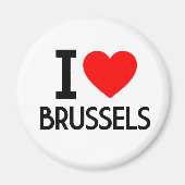Ik hou van Brussel Magneet (Voorkant)