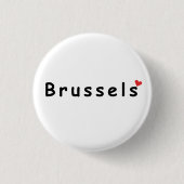 Ik hou van Brussel Ronde Button 3,2 Cm (Voorkant)