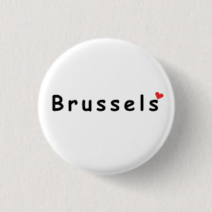 Ik hou van Brussel Ronde Button 3,2 Cm