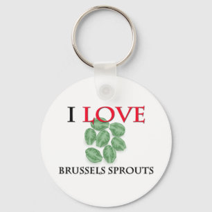Ik hou van Brussels Sprouts Sleutelhanger