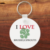 Ik hou van Brussels Sprouts Sleutelhanger (Voorkant)