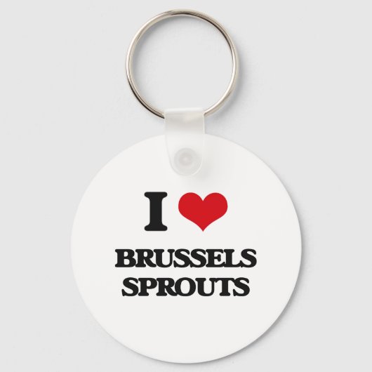 Ik hou van Brussels Sprouts Sleutelhanger (Voorkant)