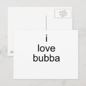 ik hou van bubba briefkaart (Voorkant / Achterkant)