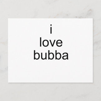 ik hou van bubba briefkaart