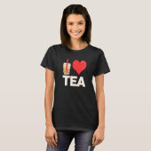 Ik hou van Bubble Tea Bubble Tea T-shirt (Voorkant volledig)