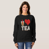 Ik hou van Bubble Tea Bubble Tea Trui (Voorkant volledig)