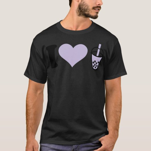 Ik hou van Bubble Tea grappige oom T-shirt (Voorkant)