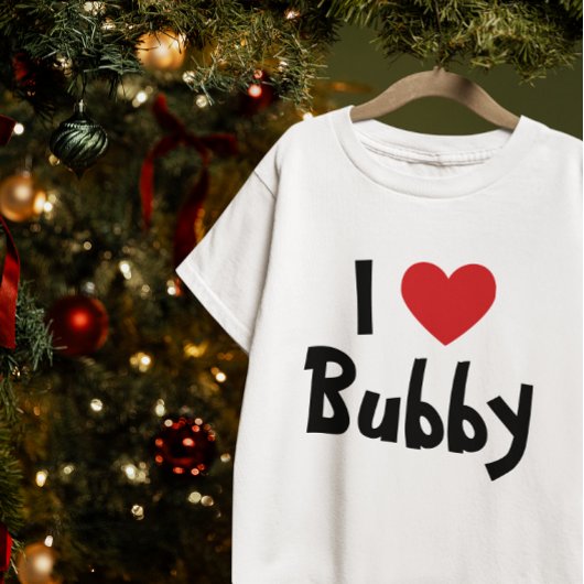 Ik hou van Bubby Rode Hart T-shirt