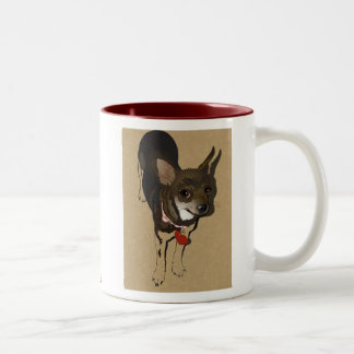 Ik hou van Bubo, mijn chihuahua! Tweekleurige Koffiemok