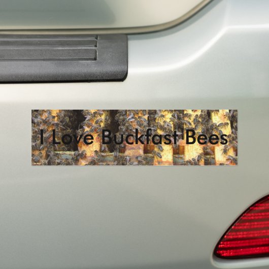 Ik hou van buckfast bijen bumpersticker (Op auto)