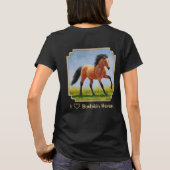 Ik hou van Buckskin paarden T-shirt (Achterkant)