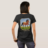 Ik hou van Buckskin paarden T-shirt (Achterkant volledig)