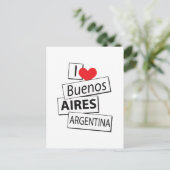 Ik hou van Buenos Aires Briefkaart (Staand voorkant)