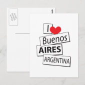 Ik hou van Buenos Aires Briefkaart (Voorkant / Achterkant)
