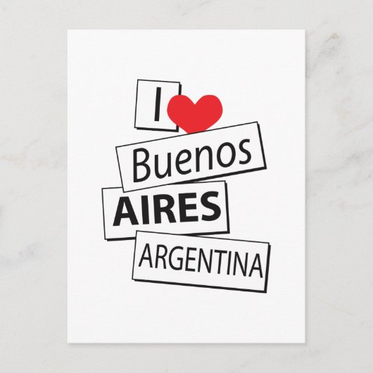 Ik hou van Buenos Aires Briefkaart (Voorkant)