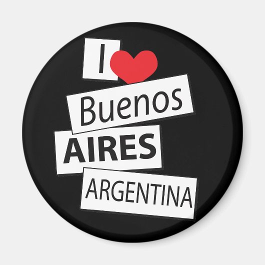 Ik hou van Buenos Aires Magneet (Voorkant)
