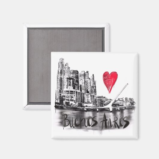 Ik hou van Buenos. Aires Magneet (Voorkant / Achterkant)