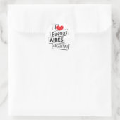 Ik hou van Buenos Aires Ronde Sticker (Tas)