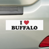 Ik hou van Buffalo Bumpersticker (Op auto)