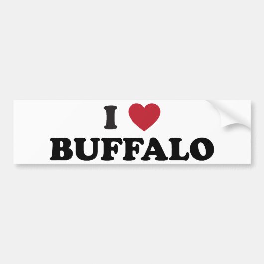 Ik hou van Buffalo Bumpersticker (Voorkant)
