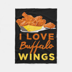 Ik hou van Buffalo Kip Vleugels Bbq Roast Grillen Fleece Deken