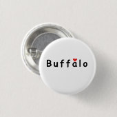 Ik hou van Buffalo Ronde Button 3,2 Cm (Voorkant /achterkant)