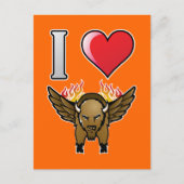 Ik hou van Buffalo Wings Briefkaart (Voorkant)