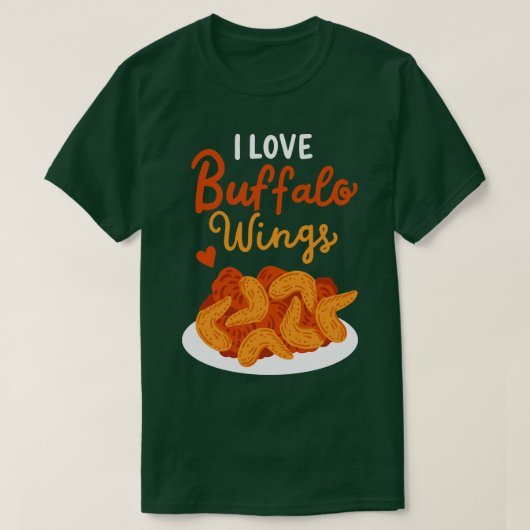Ik hou van Buffalo Wings T-shirt (Design voorkant)