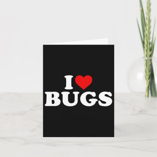 Ik hou van Bugs - Hart Kaart (Voorkant)