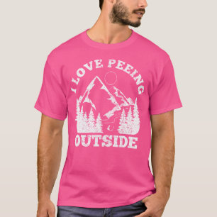 Ik hou van buiten peuken - grappige kamperende cad t-shirt