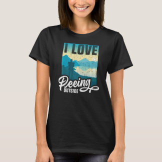Ik hou van buiten trekken buiten kamperen 5 t-shirt