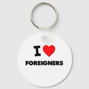 Ik hou van buitenlanders sleutelhanger