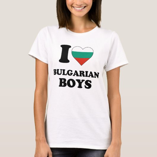 Ik hou van Bulgaarse jongens T-shirt (Voorkant)