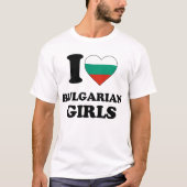 Ik hou van Bulgaarse meisjes T-shirt (Voorkant)