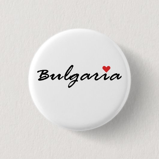 Ik hou van Bulgarije Ronde Button 3,2 Cm (Voorkant)