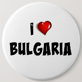 Ik hou van Bulgarije Ronde Button 6,0 Cm (Voorkant)