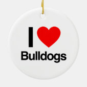 ik hou van bulldogs keramisch ornament (Achterkant)