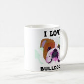 Ik hou van Bulldogs Koffiemok (Voorkant rechts)
