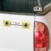 Ik hou van Bumble BEES - Wildlife - Natuur - Bumpersticker (Op Truck)