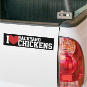 Ik hou van Bumpersticker van hobbykippen (Op Truck)