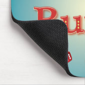 Ik hou van Bunco in rood met rode dok Muismat (Hoek)