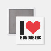 Ik hou van Bundaberg Magneet (Voorkant / Achterkant)