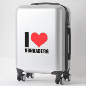 Ik hou van Bundaberg Sticker (Koffer)