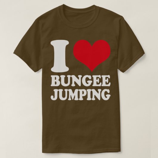 Ik hou van Bungee Jumping1 T-shirt (Design voorkant)